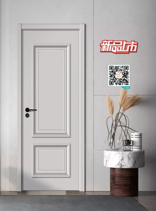 廠價(jià)新款鑫順來(lái)21-101掃碼豪華扣線木門(mén)，掃二維碼看裝修風(fēng)格