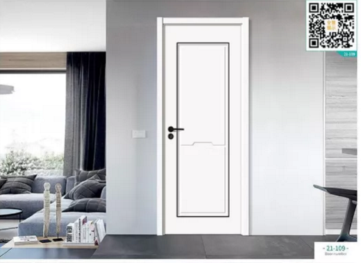 廠價新款鑫順來21-109掃碼豪華扣線叉色木門，掃二維碼看裝修風(fēng)格