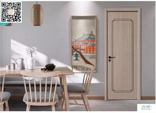 廠價(jià)新款鑫順來(lái)21-167掃碼輕奢木門(mén)，掃二維碼看裝修風(fēng)格